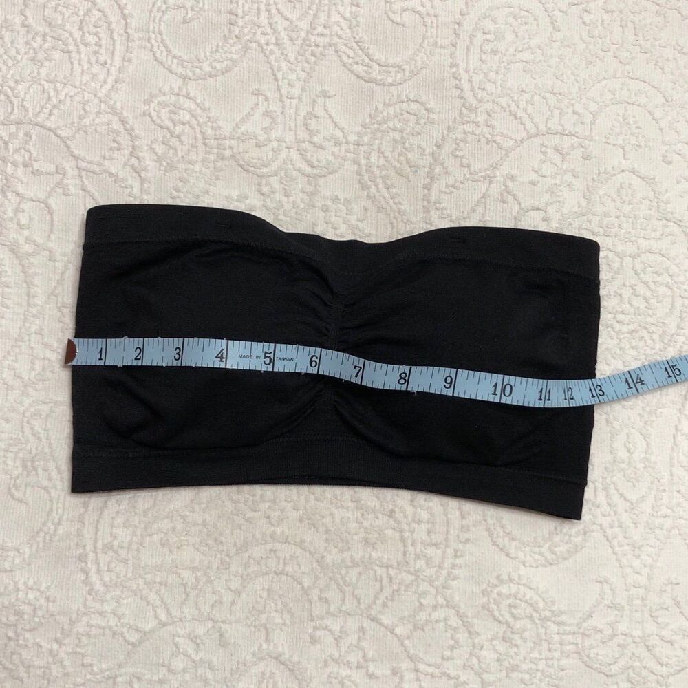 Zenana Strapless Padded Bra Nylon Black One Size Fits All - Picture 7 of 10